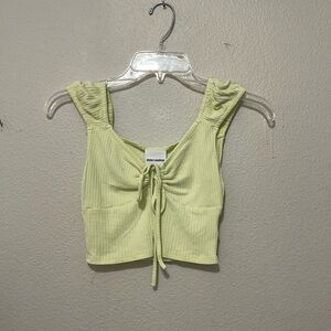 SKYLAR + MADISON YELLOW RIBBED SHIRT